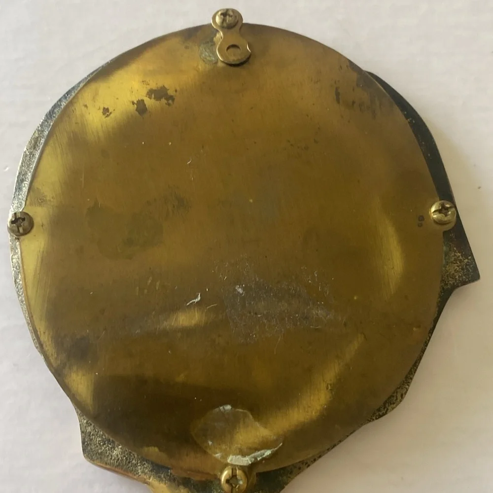 Vintage Gold Handheld Mirror Wall Decor
